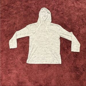 Men's Casual Gray Hooded Long Sleeve Tee